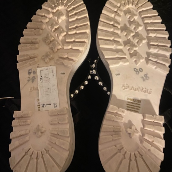 Gianni Bini Black and Gold Sandals - Picture 4 of 4